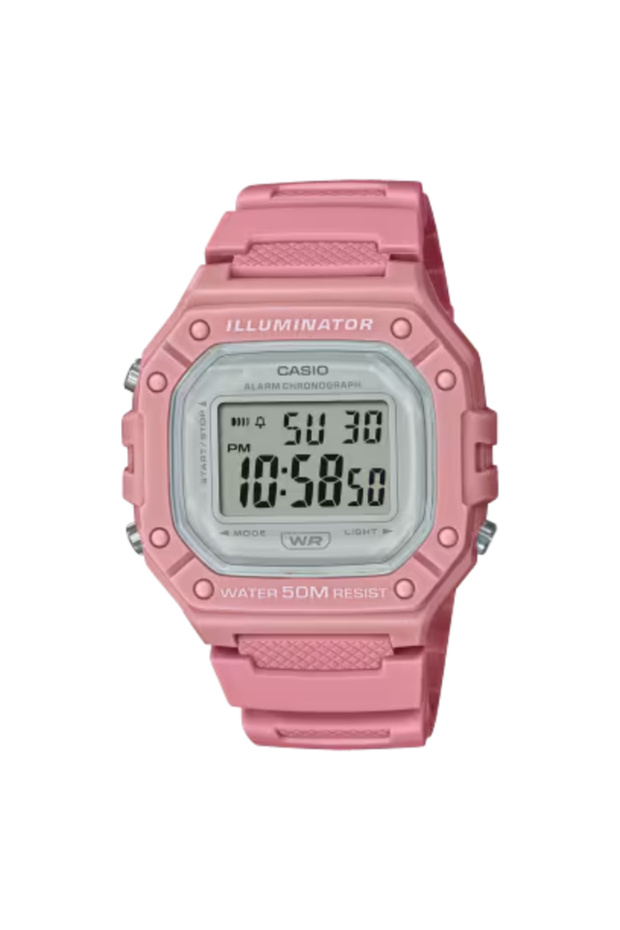CASIO Women's Digital Grey Dial Watch - W-218HC-4AVDF