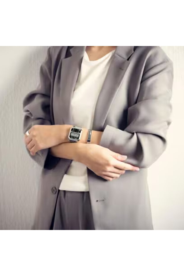 CASIO Unisex Digital Grey Dial Watch - A100WE-1ADF - 4