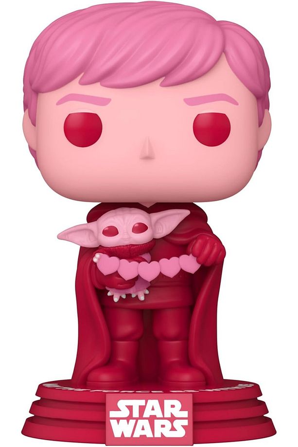 Pop! Valentines Luke Skywalker & Grogu Figürü, Mandalorian Koleksiyon Figürü - 2