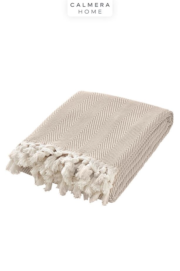 Ecobone Çift Kişilik Pike | Yatak & Koltuk Örtüsü Şalı - Bej - 5