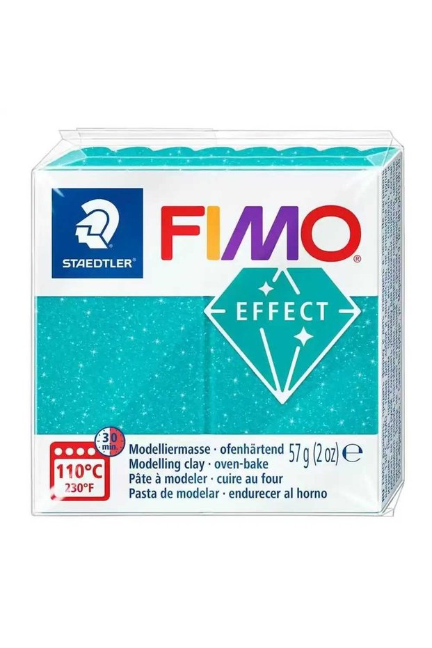 FIMO Effect Modeling Clay 57g Light Turquoise Galaxy