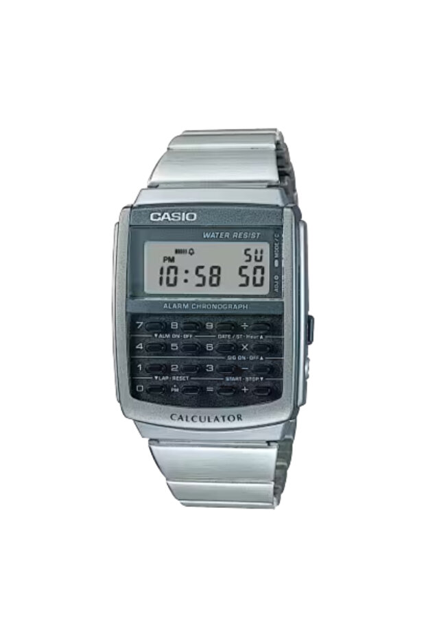 ساعة كاسيو الرقمية للرجال بمينا رمادي - CA-506-1D - 1