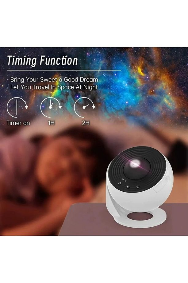 Galaxy Projektör Gece Lambası, Yıldızlı Projektör, Gökyüzü Gece Lambası 360. - 5