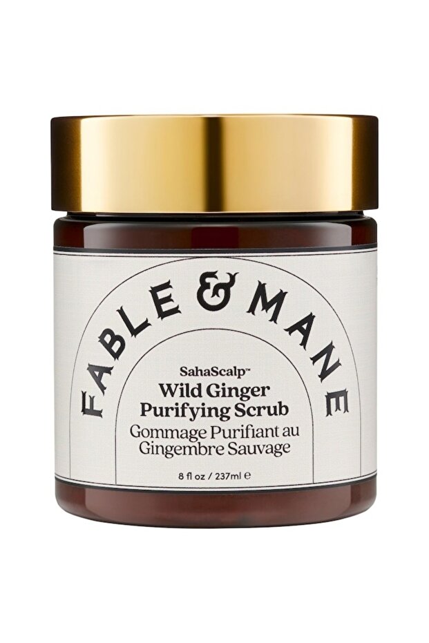 SahaScalp Wild Ginger Purifying Scrub 237ml Detox Scalp, Remove Buildup, Soothe Flakes