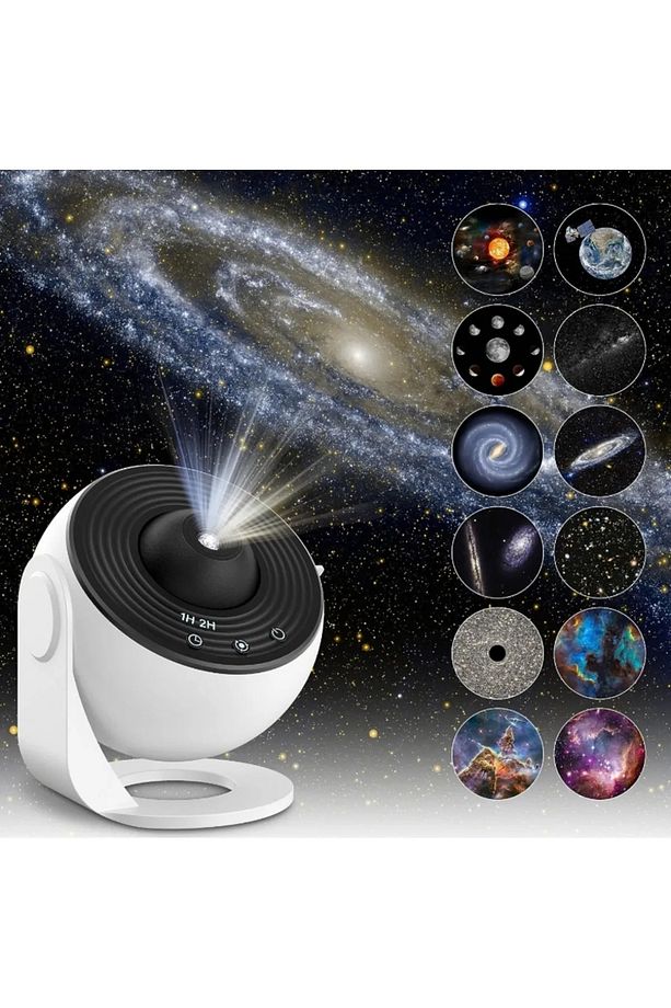 Galaxy Projektör Gece Lambası, Yıldızlı Projektör, Gökyüzü Gece Lambası 360. - 4