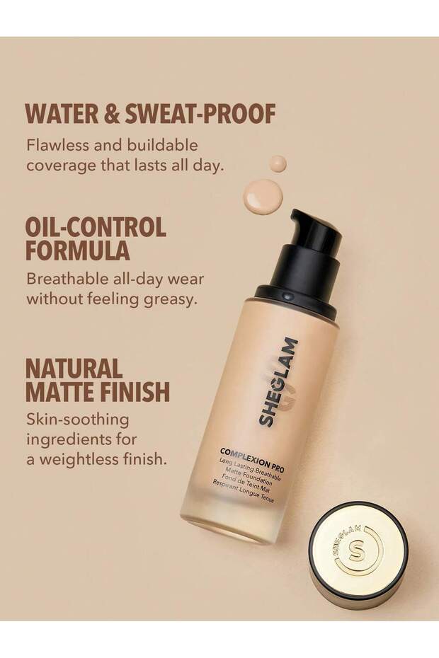 كريم أساس مطفي يدوم طويلاً من كومبليكشن برو - كستنائي - 4