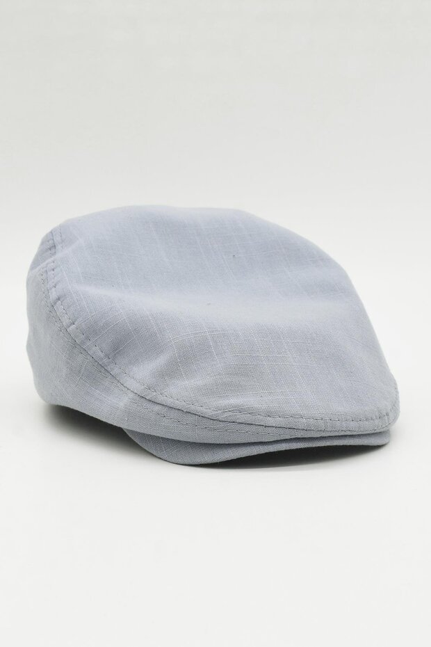 Men's Gray Cap Summer Plain Scottish Hat