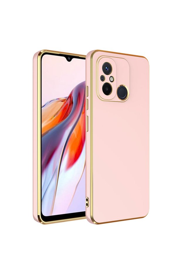 حافظة هاتف Redmi 12C SYS Bark Cover - ذهبي وردي