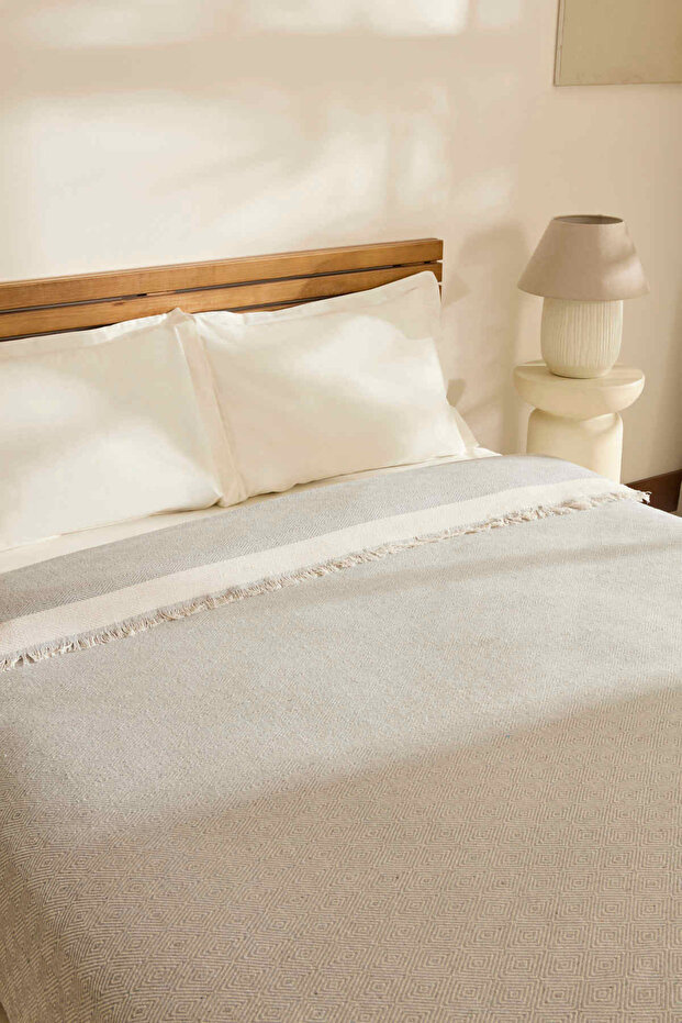 Frida Çift Kişilik Pike Gri - 7