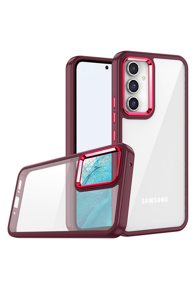 Galaxy A04S Case Sys Flora Cover - Red