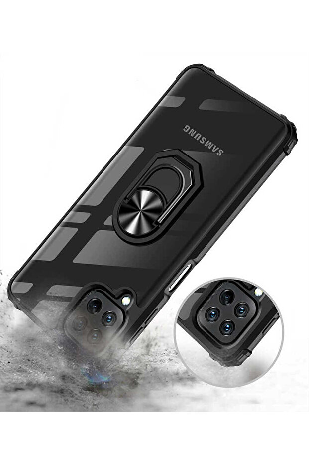 غطاء حماية لهاتف جالاكسي M32 من SYS - أسود - 7