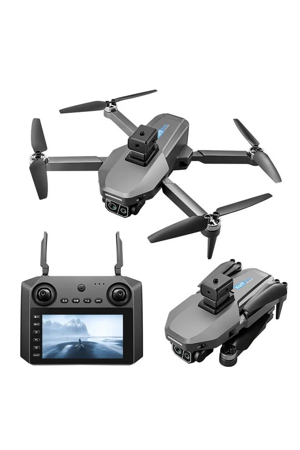 K619 Max Uzun Menzilli Çift Kamera Gps Ekranlı Kumandalı Drone 30 Dk Uçuş - 2