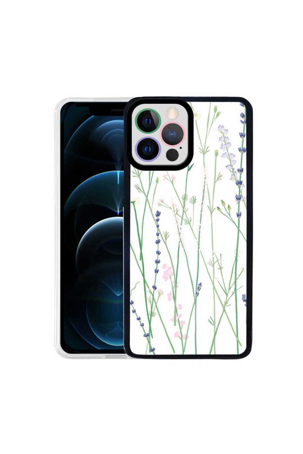 حافظة لهاتف iPhone 12 Pro متوافقة مع SYS M-Fit بنمط زهرة رقم 4