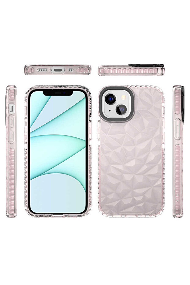 حافظة SYS Buzz متوافقة مع هاتف iPhone 13 - وردي - 5