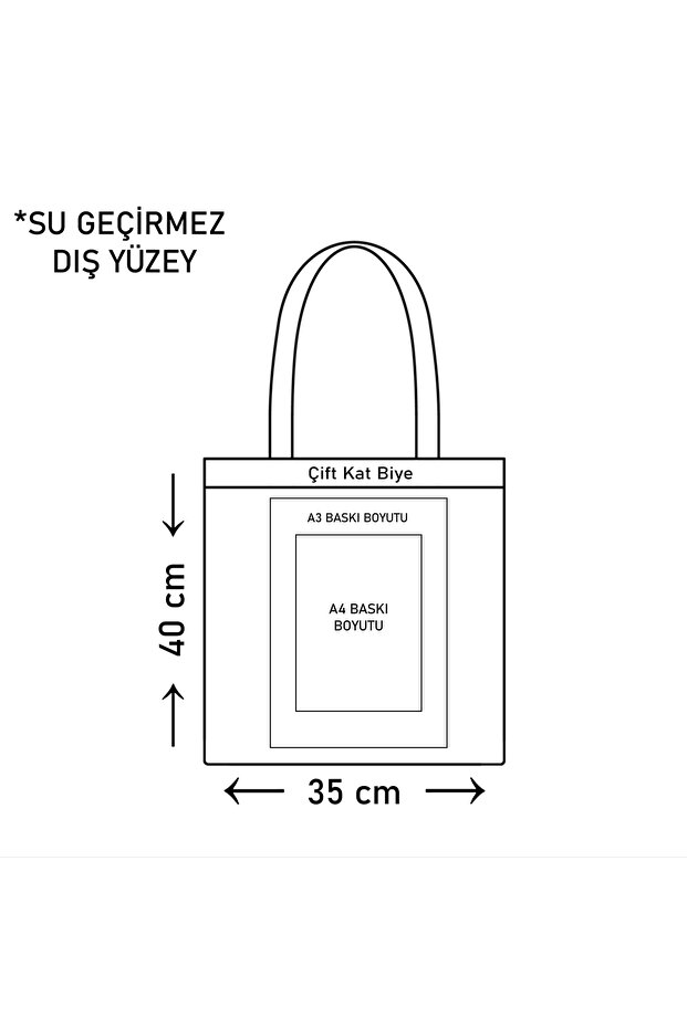 Bow Waterproof Printed Cloth Bag - 2