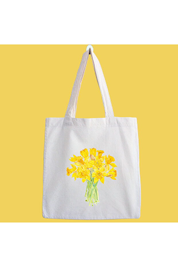 Yellow Daisy Waterproof Printed Cloth Bag