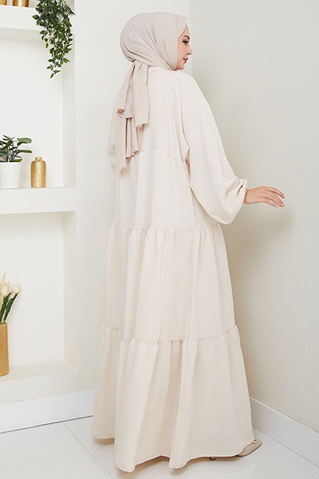 Modal Patlı Taş elbise - 4