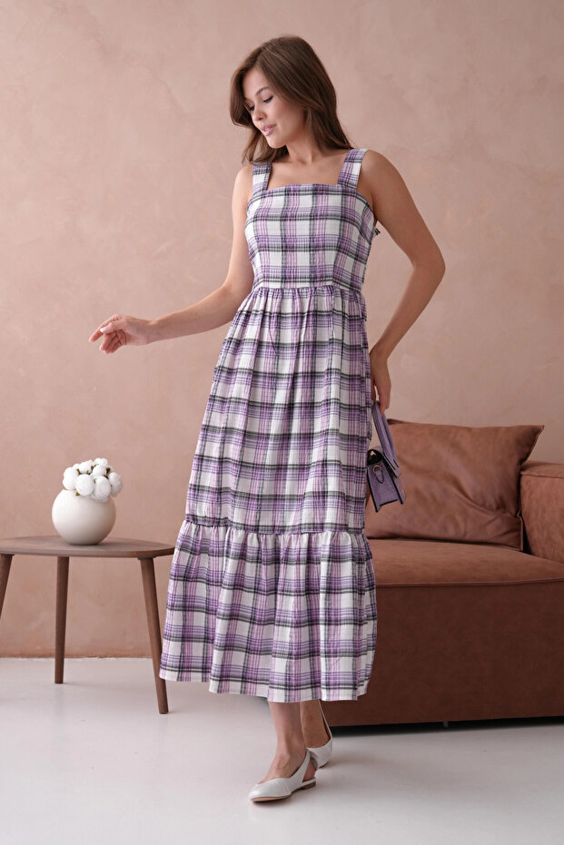 Yazlık Dokuma Elbise - 6