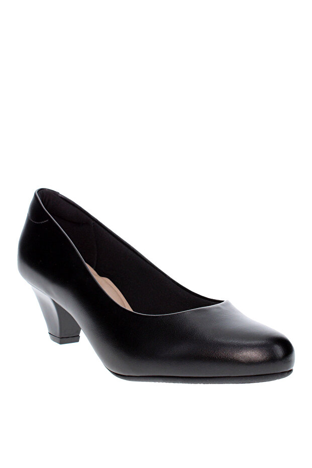Ladies Mid Heel Shoes Black | Made In Brazil