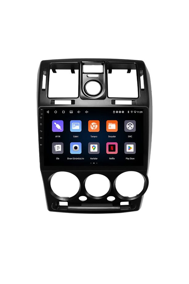 Hyundai Getz Araç Multimedya Android Ekran Carplay Navigasyon Double Teyp 2+32 9" 02-11 Black BLUEWA - 3