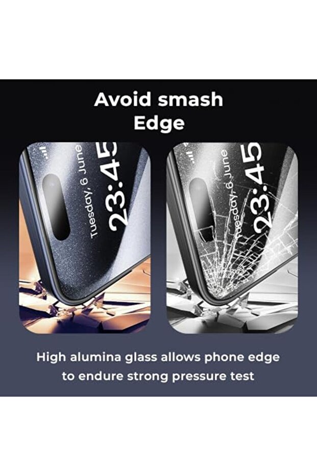 واقي شاشة آيفون 15 بلس مع مجموعة التثبيت. - 6