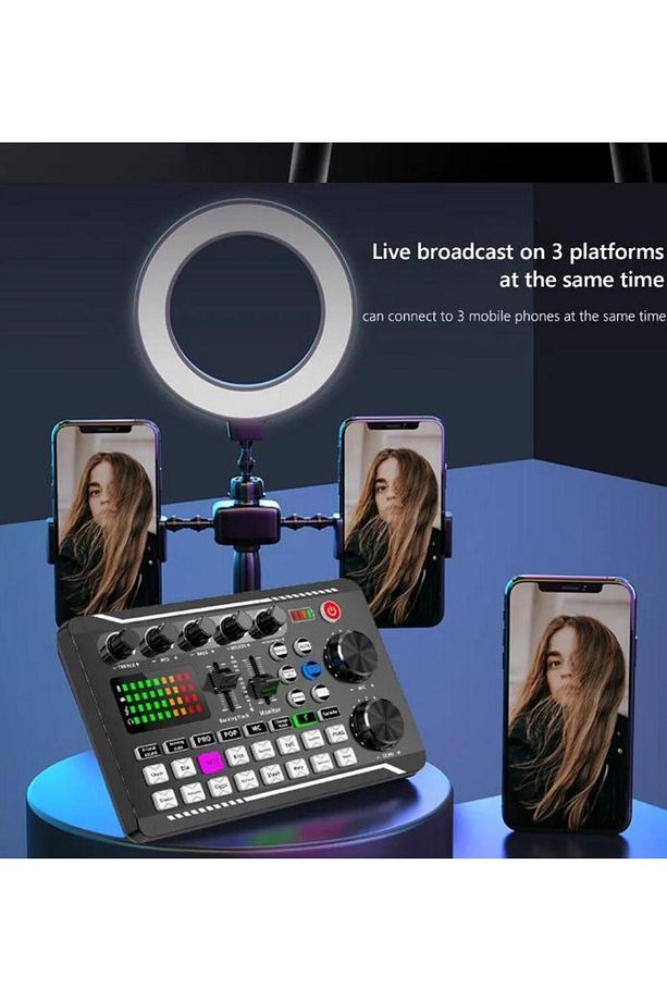 Stüdyo Ses Mikseri USB/MP3 XLR Mikrofon Bağlantısı New - 6