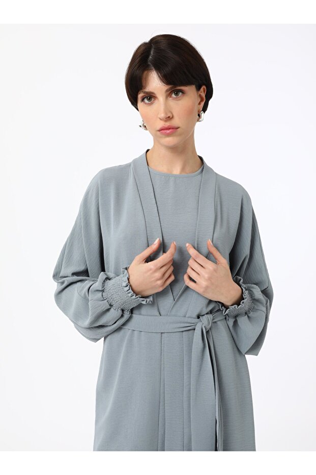 Kapa&Pantalone&Bluza Trostruki Aerobin Set - Siva - Refka - 5