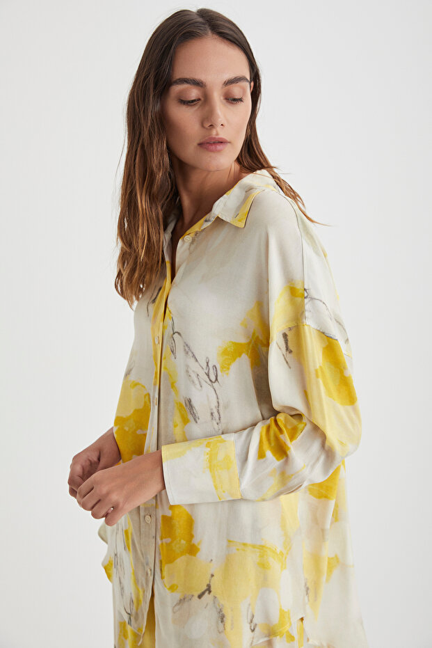 Patterned Shirt Suit - 4