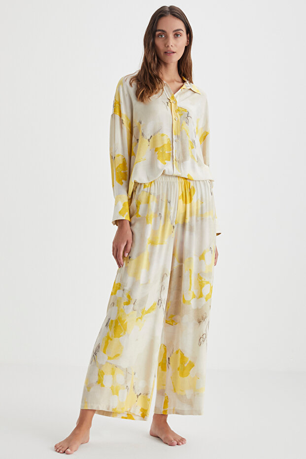 Patterned Shirt Suit - 2