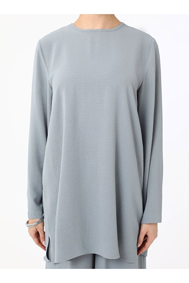 Aerobin Basic Tunik&Pantolon İkili Takım - Gri - - 4