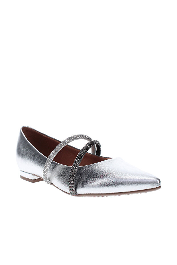 Vizzano Ladies Low Heel Shoes Silver | Made In Brazil