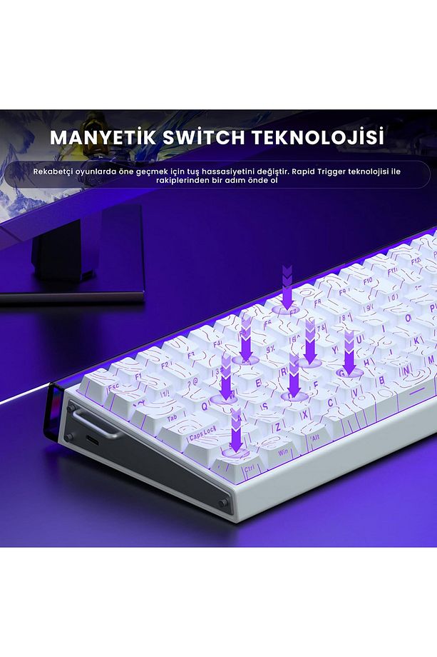 Aula Hero 84 HE Manyetik Switch 8k Hz Klavye - 8