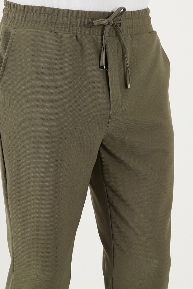 Streç Regular Fit Normal Bel Düz Paça Jogger Pantolon Erkek Pantolon Cf25617953 - 4