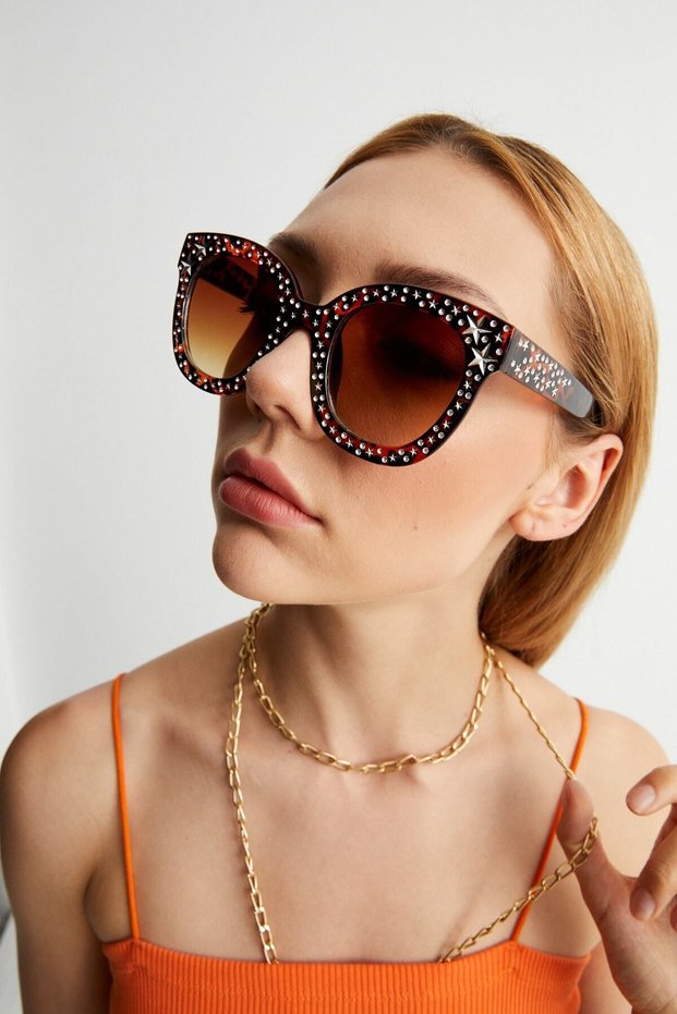 Brown Women's Sunglasses Apsc003904