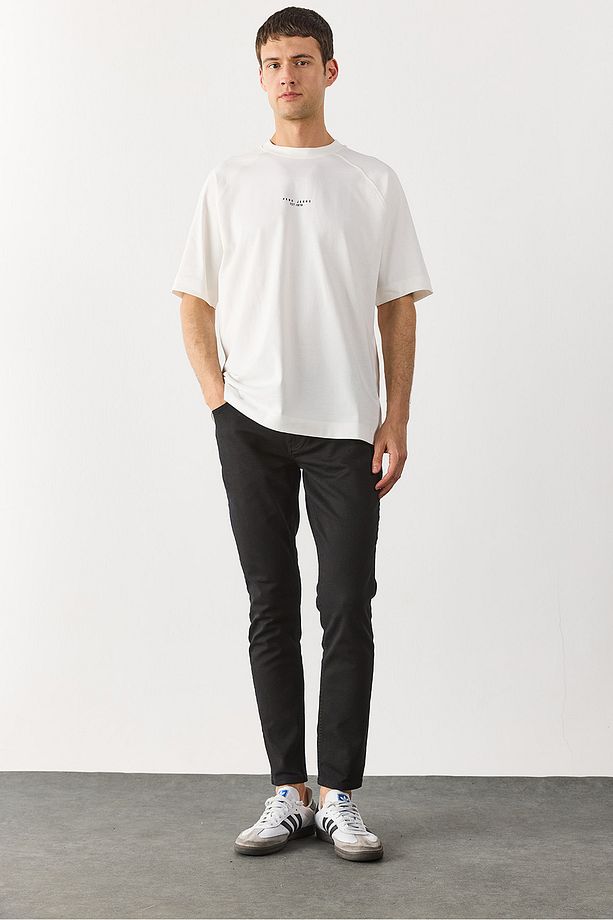 Teos Black Skinny Jean Pantolon - BLACK - 2