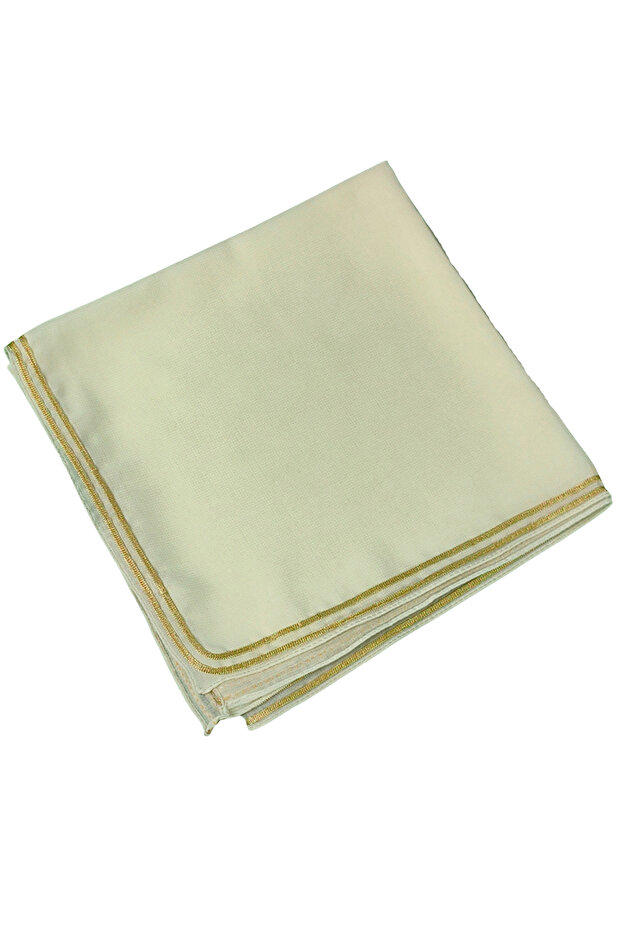 وشاح Enba Ribbed Medina Silk بلون موحد مقاس 100 × 100 سم - أناقة وراحة