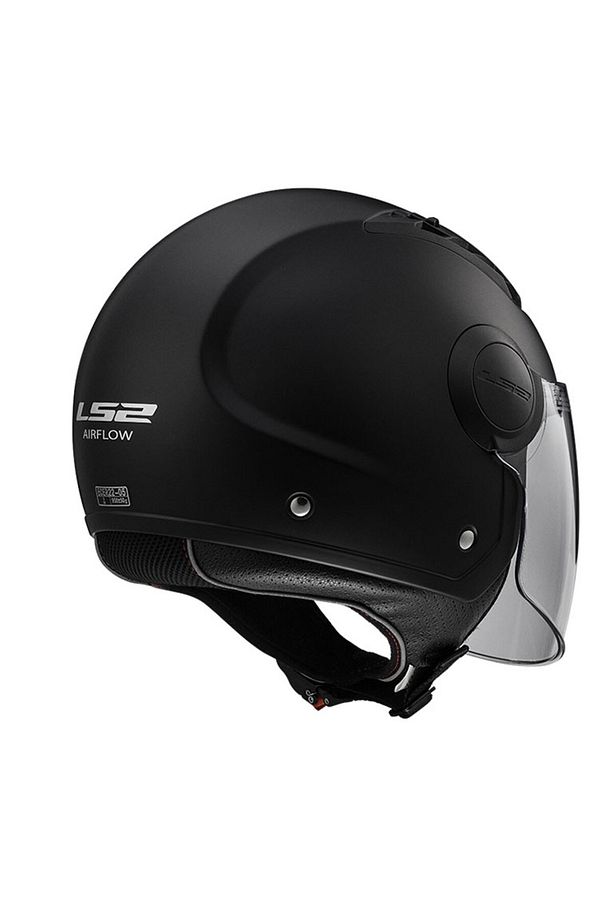 Aırflow Mat Siyah Açık Kask - 2