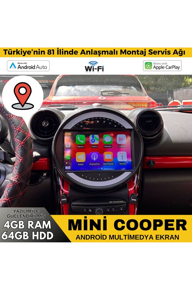 Mini Cooper Android Multimedya Sistemi 2-64 Cadence (2007-2011) - 1