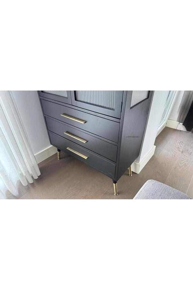 Deep Siyah Masif Konsol Büfe - 5