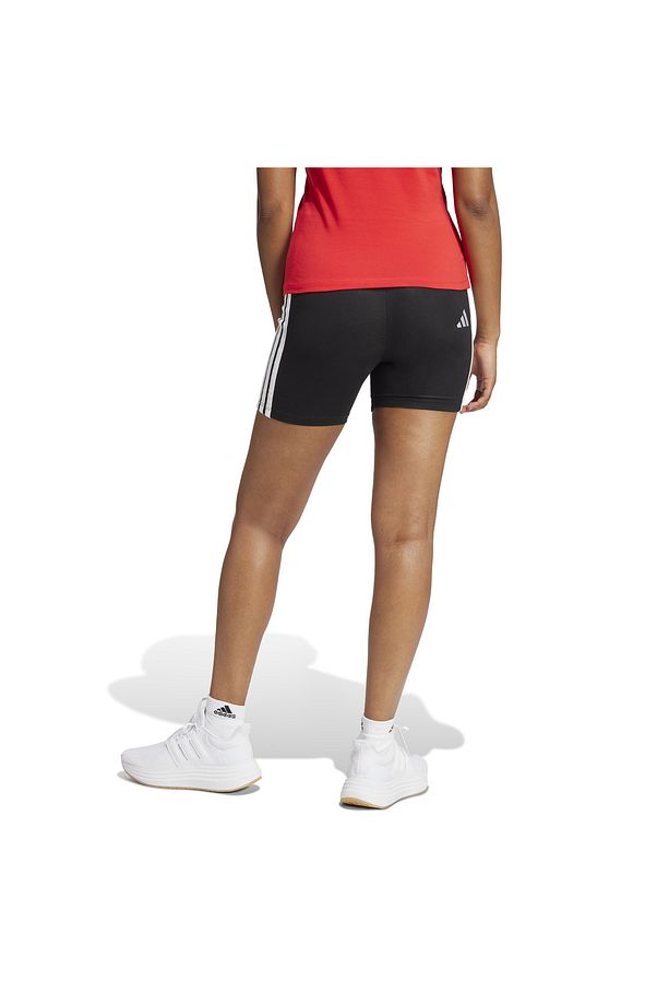 Essentials 3-Stripes High Waisted Bisiklet Şortu - 3
