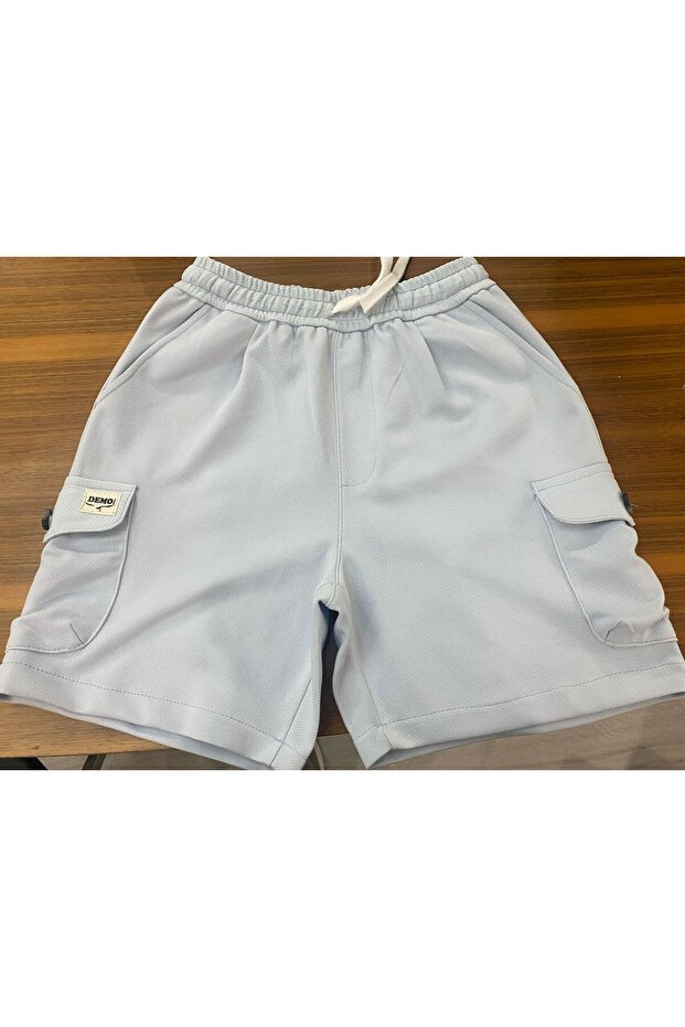 Boy's Capri Cargo Pocket Shorts - Baby Blue