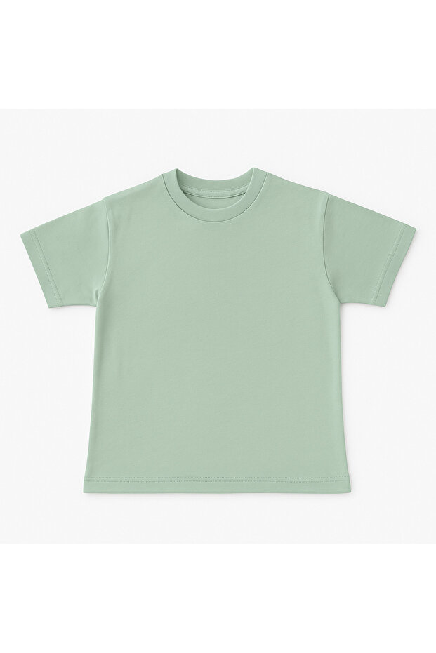 KIDS Unisex Basic Pamuklu Oversize Tişört - 3