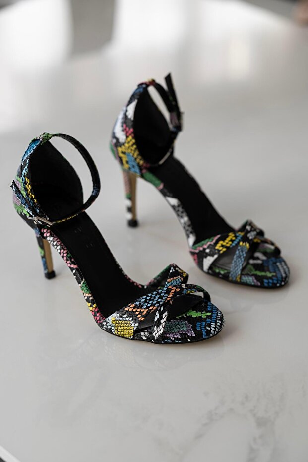 Tocuri înalte - Model șarpe curcubeu - 5