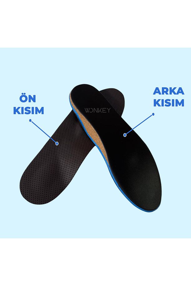İçe Basma ve Düz Taban Destekleyici Anatomik Ayakkabı Tabanlığı, Mantar Ark Takviyeli İç Tabanlık - 4
