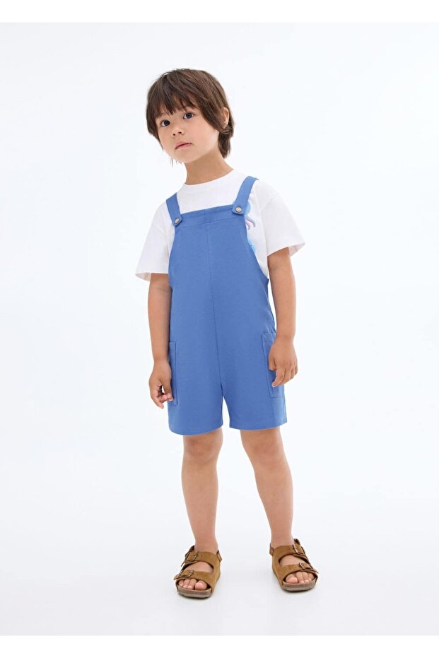 Pamuklu triko tulum - 2