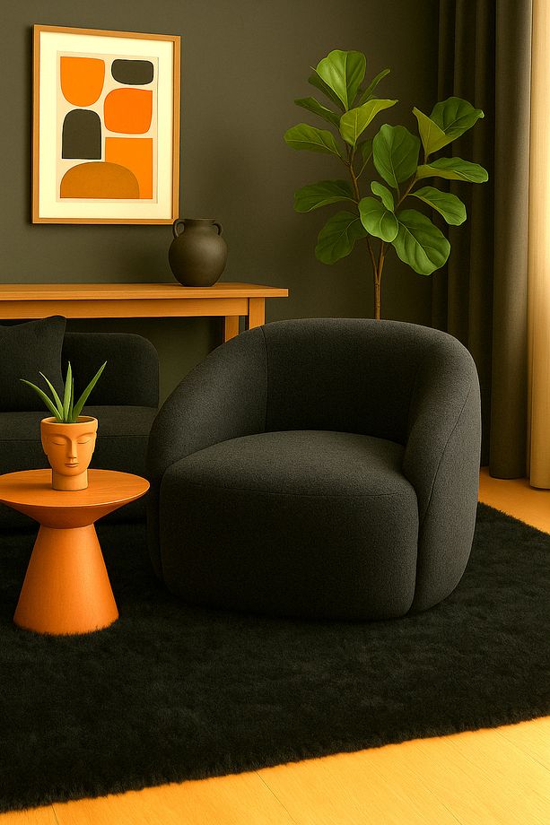 Salsa Berjer Siyah Welsoft Kuzu Kumaş - 1
