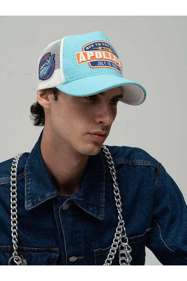 Kadın Erkek Mavi Trucker Şapka-space Collection-apollo - 3