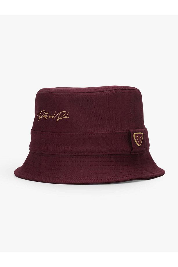Kadın Erkek Bordo Bucket Şapka Timeless Collection Basic - 3