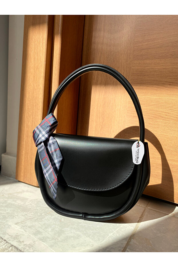 Women's Black Premium Shawl Bag with Hand and Adjustable Shoulder Strap