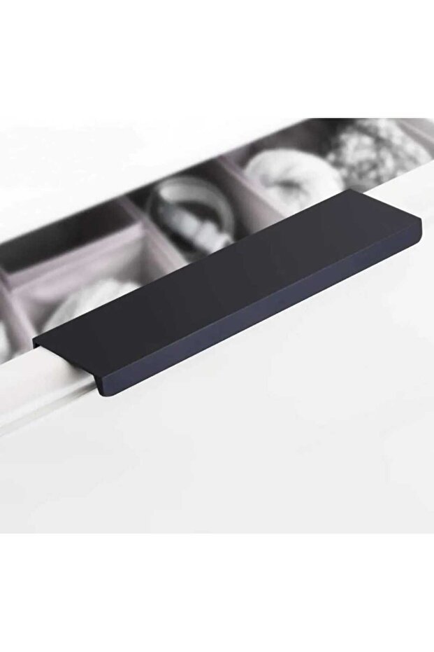 Mobilya Kulpu 150 Mm Mat Siyah Vidalı Kulp Çekmece Kulp Entegre Kulp Dolap Kulp Kapak Kulp - 1